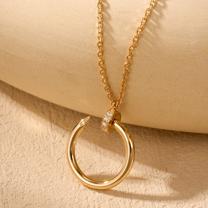 [Noble Aura jewelry]JUSTE NECKLACE HALF DIAMOND