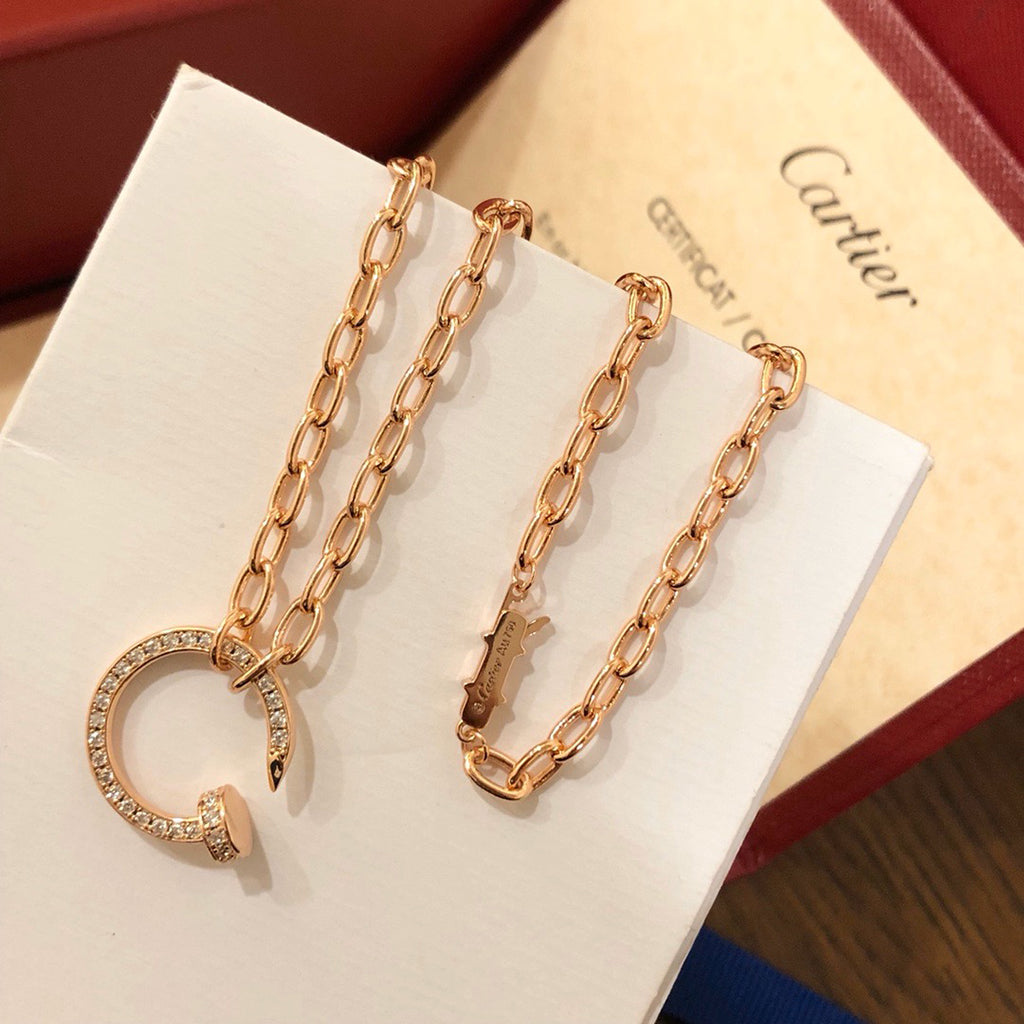 [Noble Aura jewelry]JUSTE NECKLACE FULL DIAMONDS