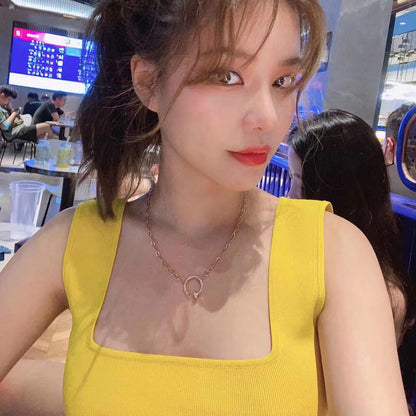 [Noble Aura jewelry]JUSTE NECKLACE FULL DIAMONDS