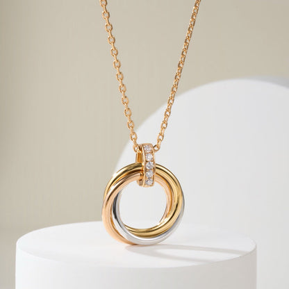 [Noble Aura jewelry]TRINITY MEDIUM  DIAMONDS NECKLACE