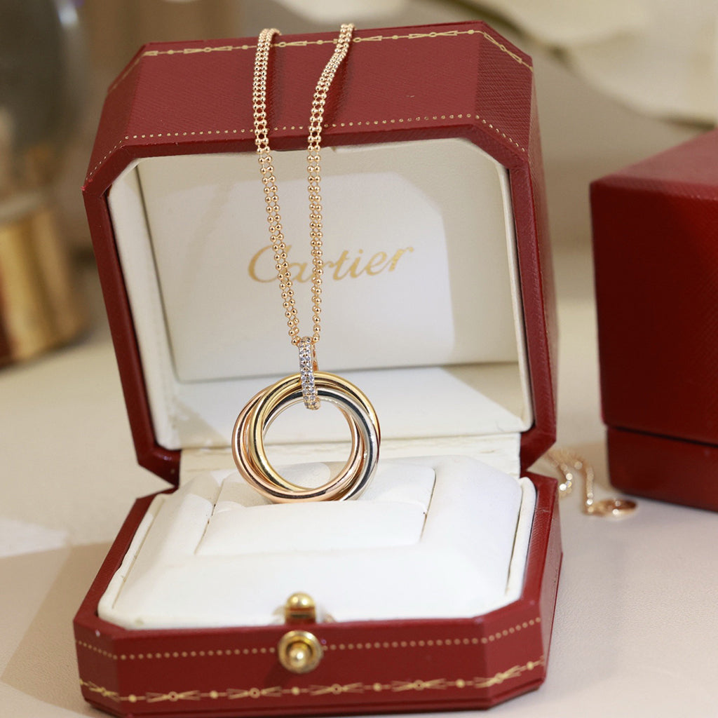 [Noble Aura jewelry]TRINITY MEDIUM  DIAMONDS NECKLACE