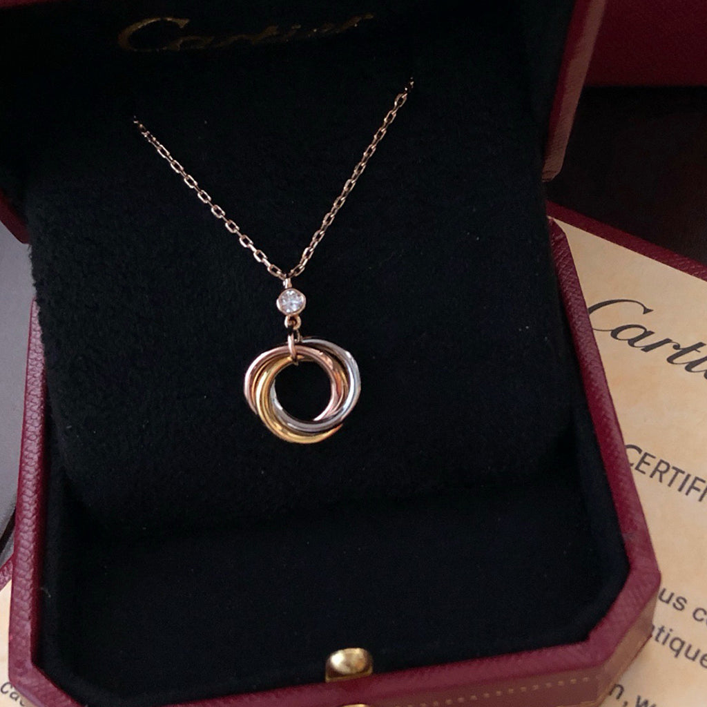 [Noble Aura jewelry]TRINITY  NECKLACE 1 DIAMOND