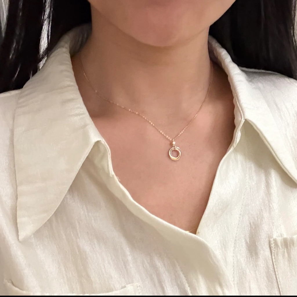 [Noble Aura jewelry]TRINITY  NECKLACE 1 DIAMOND