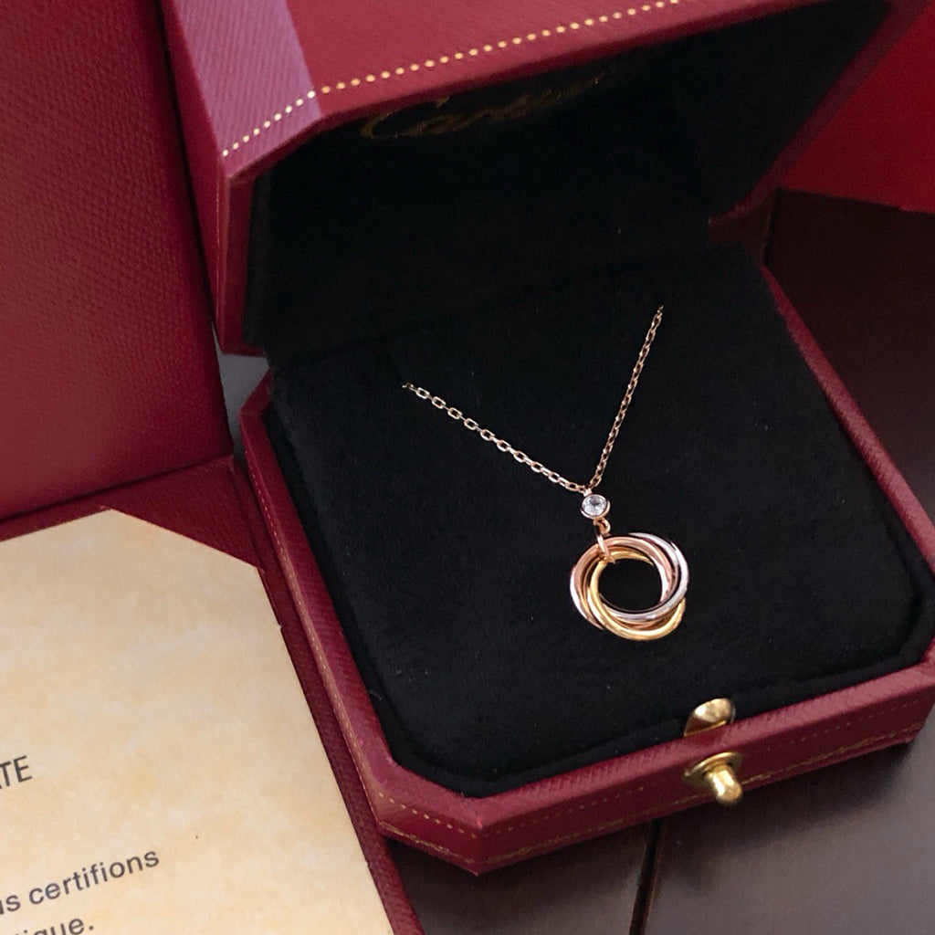 [Noble Aura jewelry]TRINITY  NECKLACE 1 DIAMOND