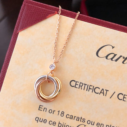 [Noble Aura jewelry]TRINITY  NECKLACE 1 DIAMOND