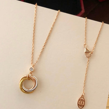 [Noble Aura jewelry]TRINITY  NECKLACE 1 DIAMOND