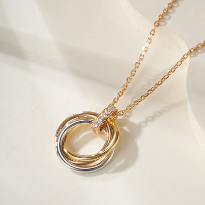 [Noble Aura jewelry]TRINITY MEDIUM  DIAMONDS NECKLACE