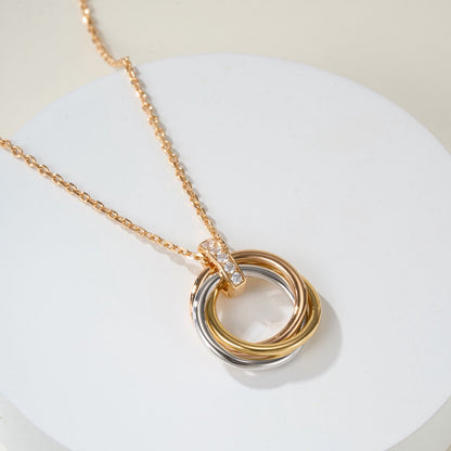 [Noble Aura jewelry]TRINITY MEDIUM  DIAMONDS NECKLACE