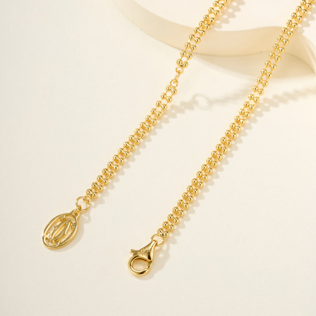 [Noble Aura jewelry]TRINITY LARGE FULL DIAMOND  NECKLACE