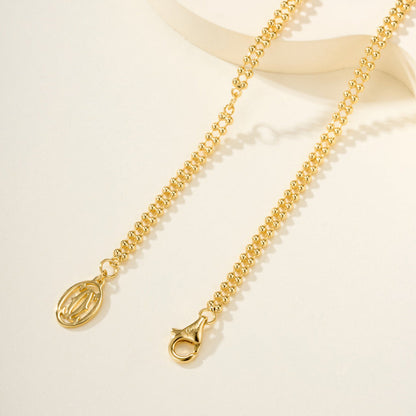 [Noble Aura jewelry]TRINITY LARGE FULL DIAMOND  NECKLACE