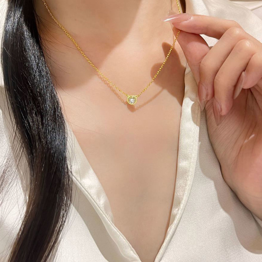 [Noble Aura jewelry]DAMOUR DIAMOND NECKLACE