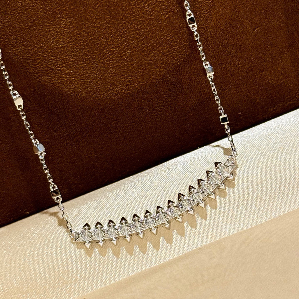 [Noble Aura jewelry]CLASH  SMALL FULL DIAMOND NECKLACE