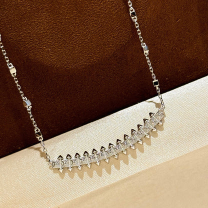 [Noble Aura jewelry]CLASH  SMALL FULL DIAMOND NECKLACE
