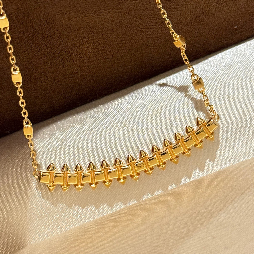 [Noble Aura jewelry]CLASH  SMALL FULL DIAMOND NECKLACE