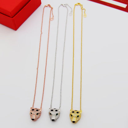 [Noble Aura jewelry]PANTHERE FULL DIAMOND NECKLACE