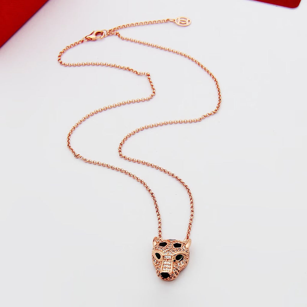 [Noble Aura jewelry]PANTHERE FULL DIAMOND NECKLACE