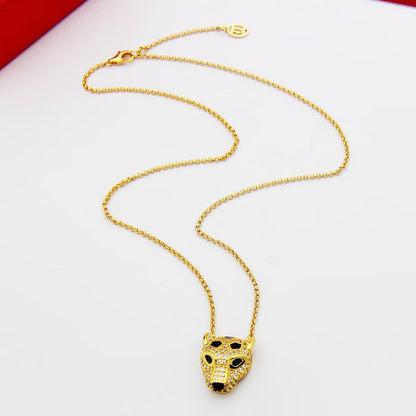 [Noble Aura jewelry]PANTHERE FULL DIAMOND NECKLACE