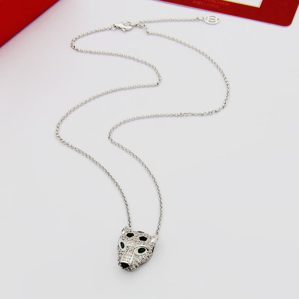 [Noble Aura jewelry]PANTHERE FULL DIAMOND NECKLACE