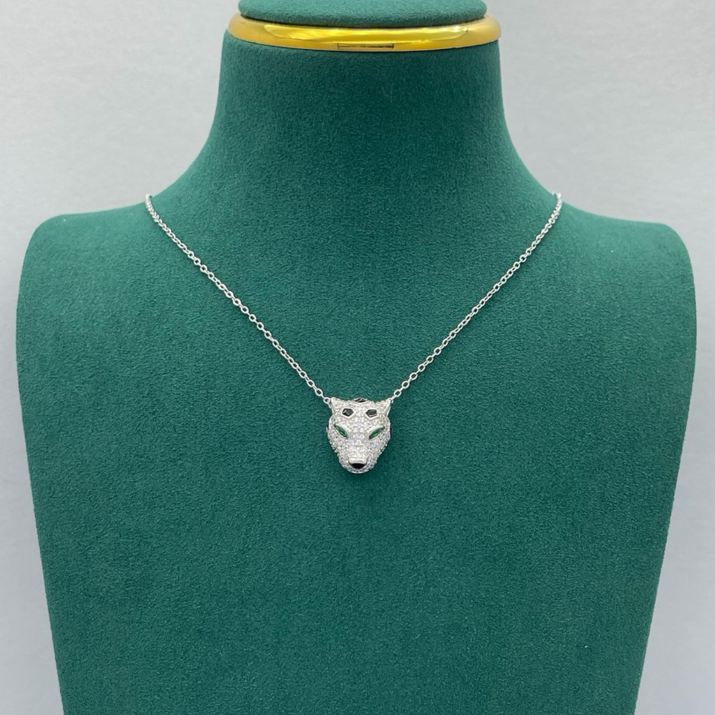[Noble Aura jewelry]PANTHERE FULL DIAMOND NECKLACE