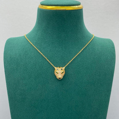 [Noble Aura jewelry]PANTHERE FULL DIAMOND NECKLACE