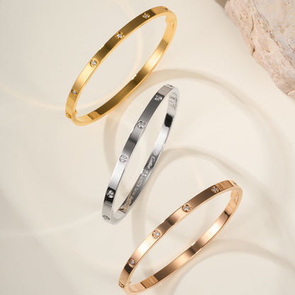[Noble Aura jewelry]LOVE BRACELET 3.65MM 10 DIAMONDS