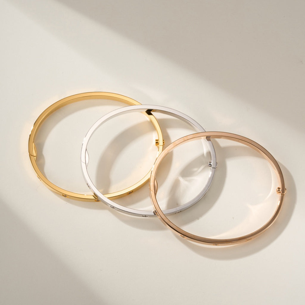 [Noble Aura jewelry]LOVE BRACELET 3.65MM 10 DIAMONDS