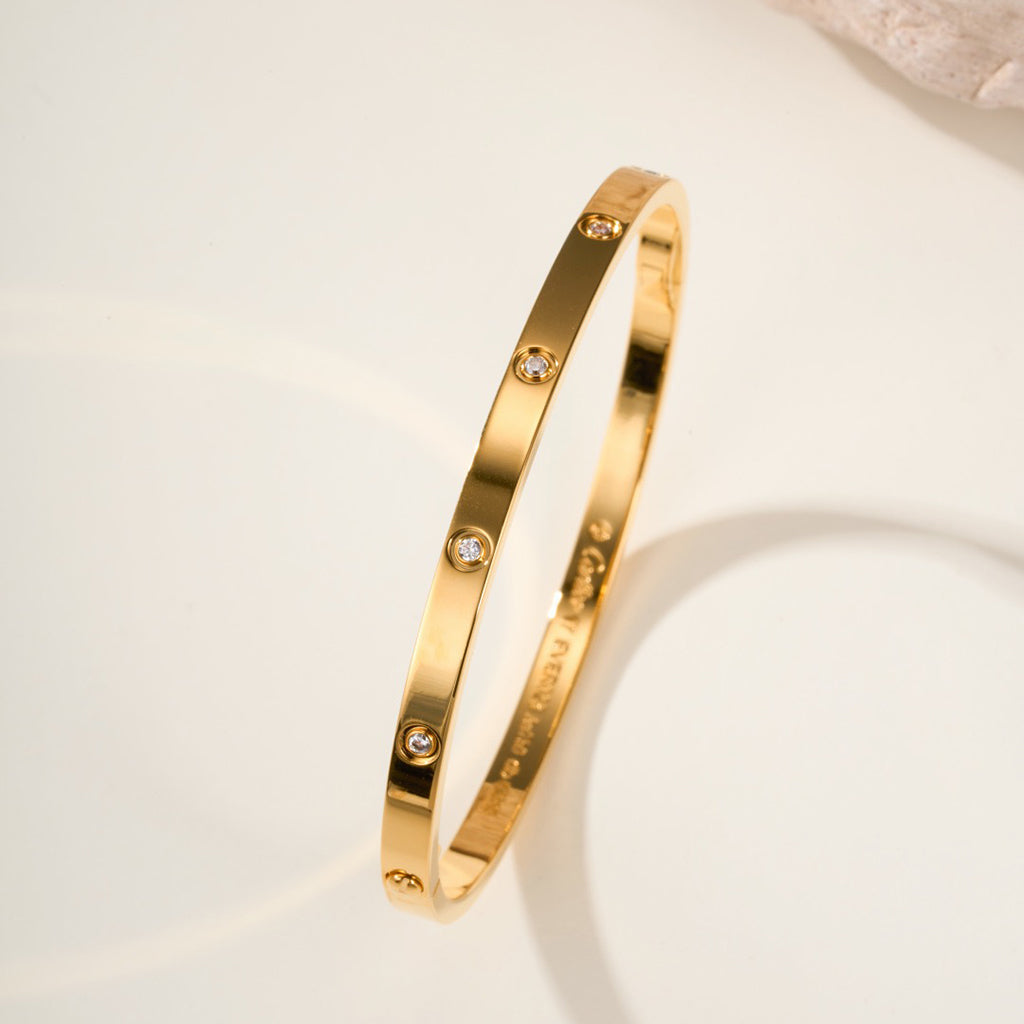 [Noble Aura jewelry]LOVE BRACELET 3.65MM 10 DIAMONDS