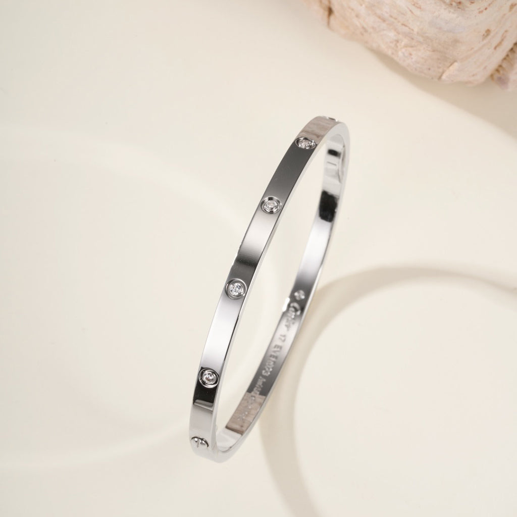 [Noble Aura jewelry]LOVE BRACELET 3.65MM 10 DIAMONDS