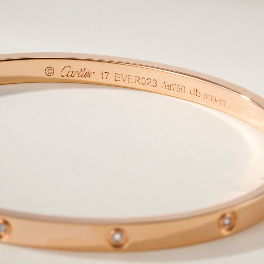 [Noble Aura jewelry]LOVE BRACELET 3.65MM 10 DIAMONDS