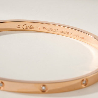 [Noble Aura jewelry]LOVE BRACELET 3.65MM 10 DIAMONDS