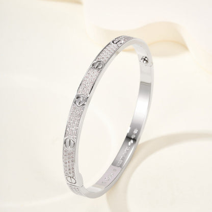 [Noble Aura jewelry]LOVE BRACELET 4.8MM DIAMOND-PAVED