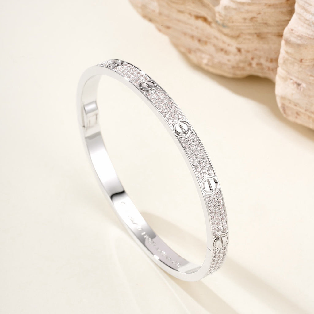 [Noble Aura jewelry]LOVE BRACELET 4.8MM DIAMOND-PAVED