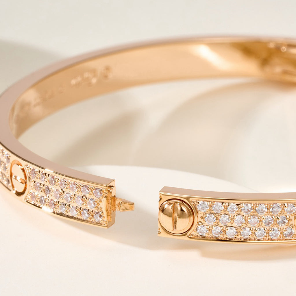 [Noble Aura jewelry]LOVE BRACELET 4.8MM DIAMOND-PAVED