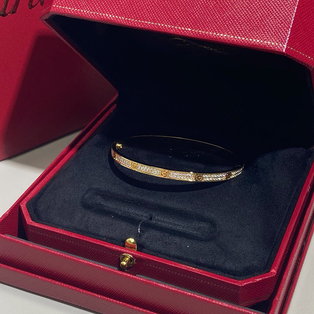 [Noble Aura jewelry]LOVE BRACELET 3.65MM DIAMOND-PAVED