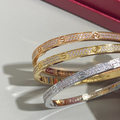 [Noble Aura jewelry]LOVE BRACELET 3.65MM DIAMOND-PAVED