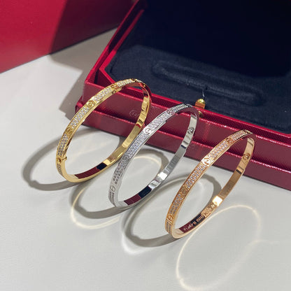 [Noble Aura jewelry]LOVE BRACELET 3.65MM DIAMOND-PAVED