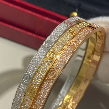 [Noble Aura jewelry]LOVE BRACELET 3.65MM DIAMOND-PAVED