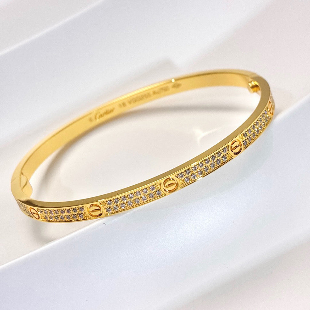[Noble Aura jewelry]LOVE BRACELET 3.65MM DIAMOND-PAVED