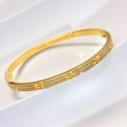 [Noble Aura jewelry]LOVE BRACELET 3.65MM DIAMOND-PAVED