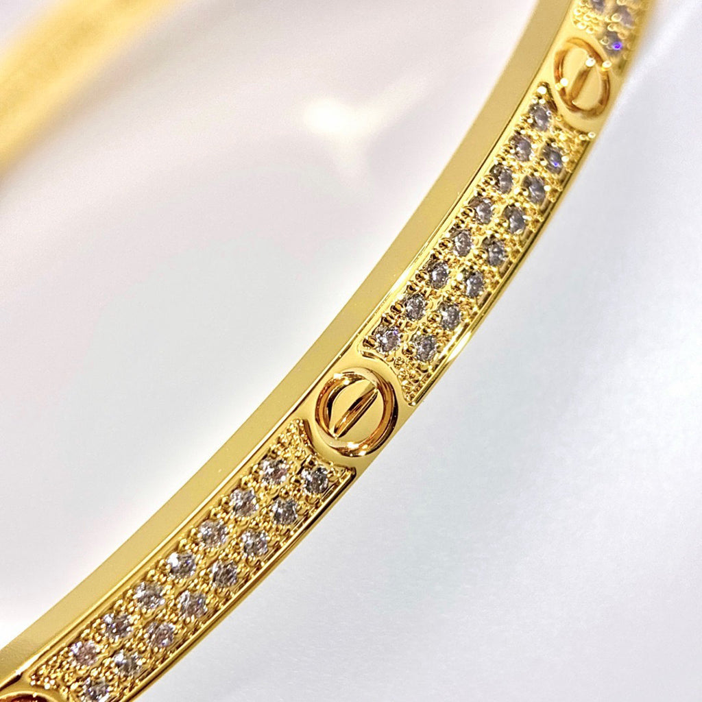 [Noble Aura jewelry]LOVE BRACELET 3.65MM DIAMOND-PAVED