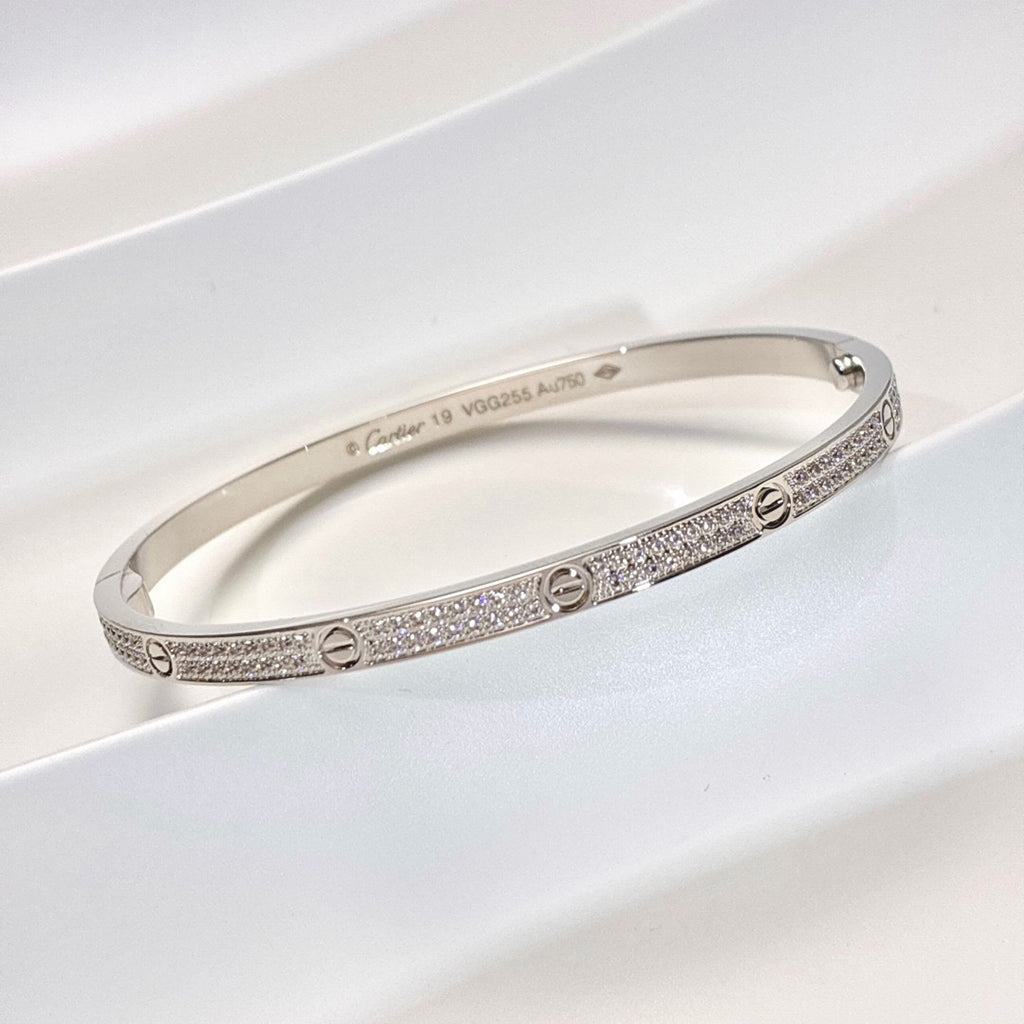 [Noble Aura jewelry]LOVE BRACELET 3.65MM DIAMOND-PAVED