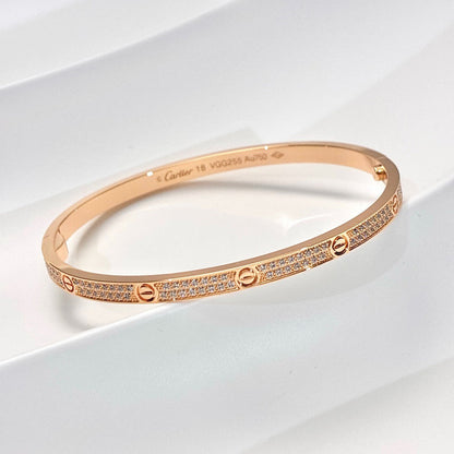 [Noble Aura jewelry]LOVE BRACELET 3.65MM DIAMOND-PAVED