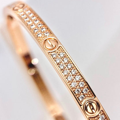 [Noble Aura jewelry]LOVE BRACELET 3.65MM DIAMOND-PAVED