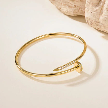 [Noble Aura jewelry] JUSTE Diamond & LOVE Diamond Bracelet Stack Set