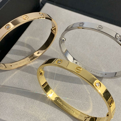 [Noble Aura jewelry]LOVE BRACELET 6.1MM 4 DIAMONDS