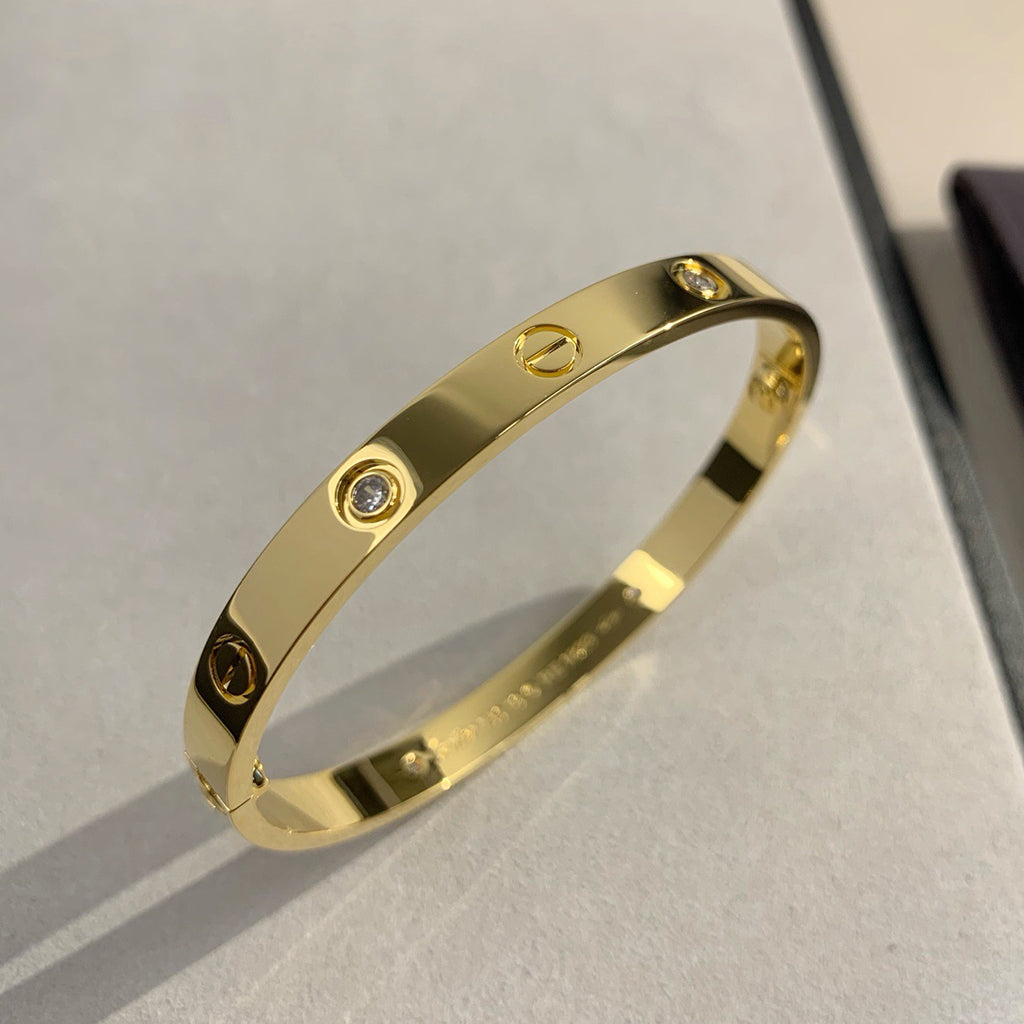 [Noble Aura jewelry]LOVE BRACELET 6.1MM 4 DIAMONDS