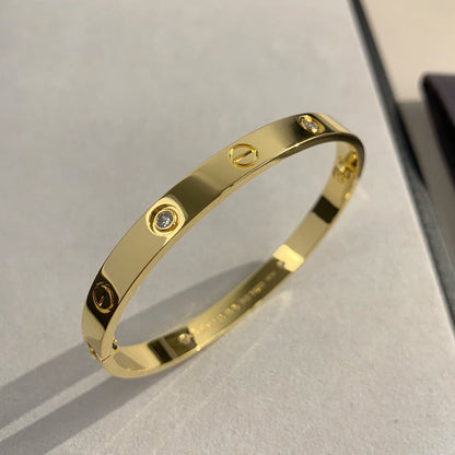 [Noble Aura jewelry]LOVE BRACELET 6.1MM 4 DIAMONDS