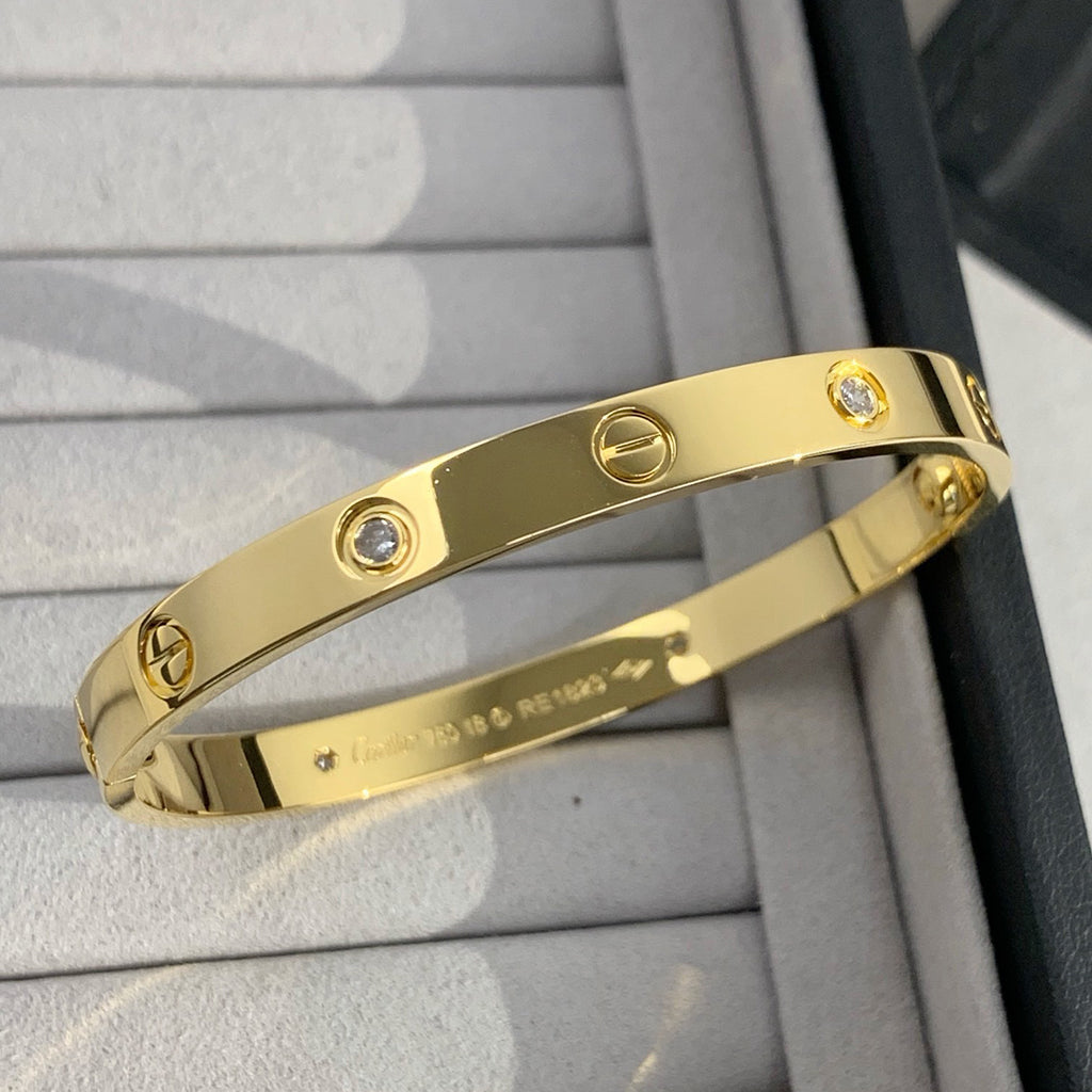 [Noble Aura jewelry]LOVE BRACELET 6.1MM 4 DIAMONDS