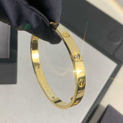 [Noble Aura jewelry]LOVE BRACELET 6.1MM 4 DIAMONDS