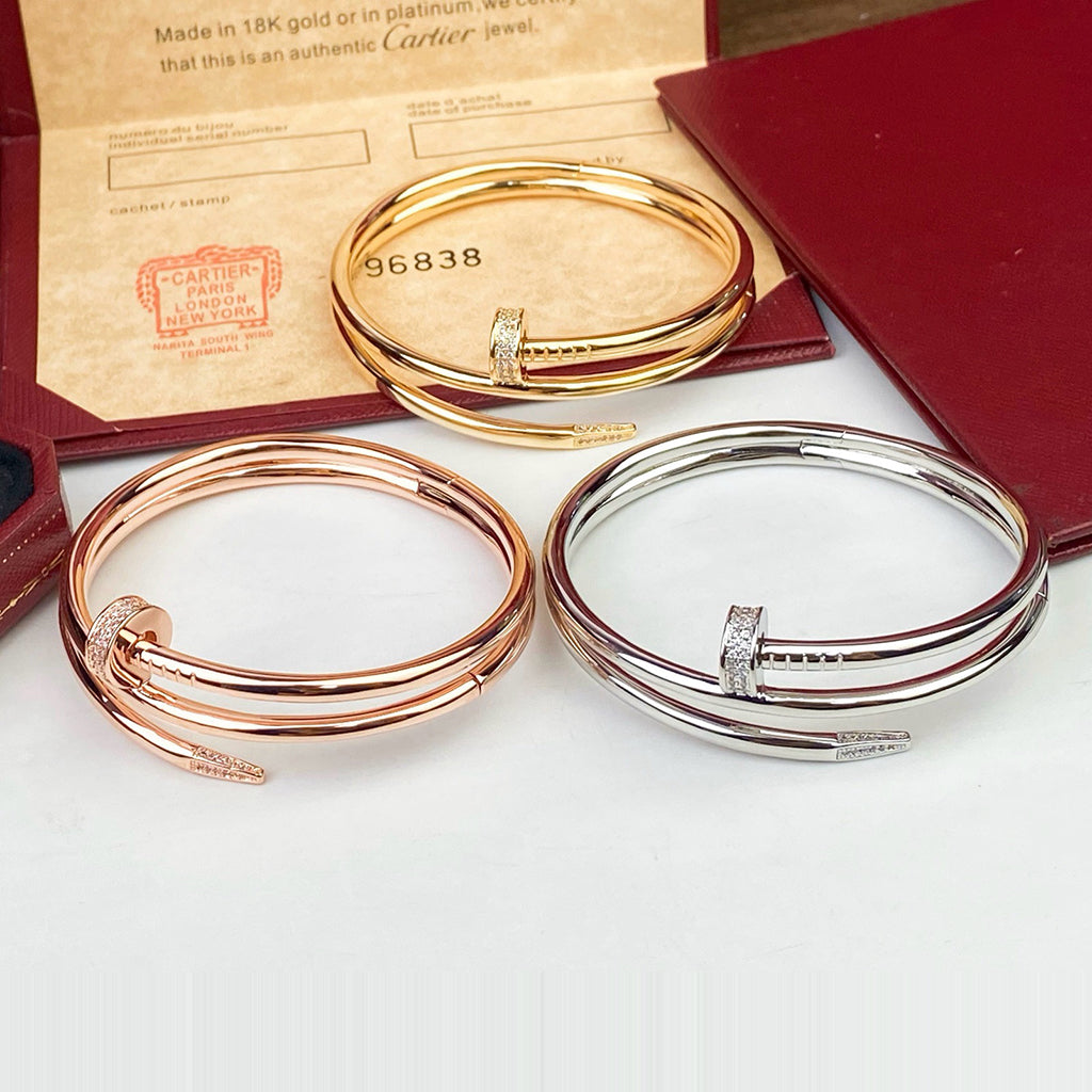 [Noble Aura jewelry]JUSTE BRACELET 3.5MM DOUBLE ROW DIAMOND